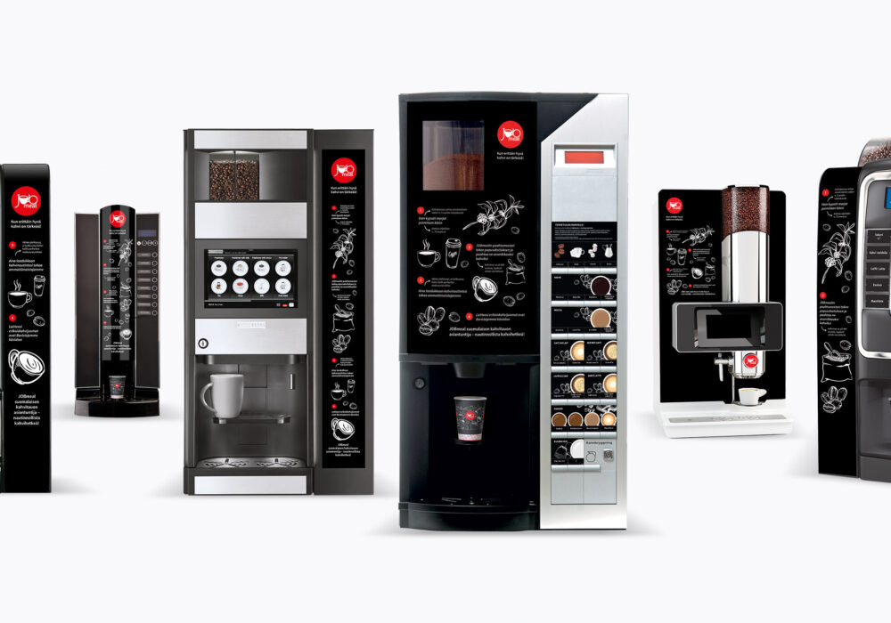 JOBmeal - Branding av kaffemaskiner